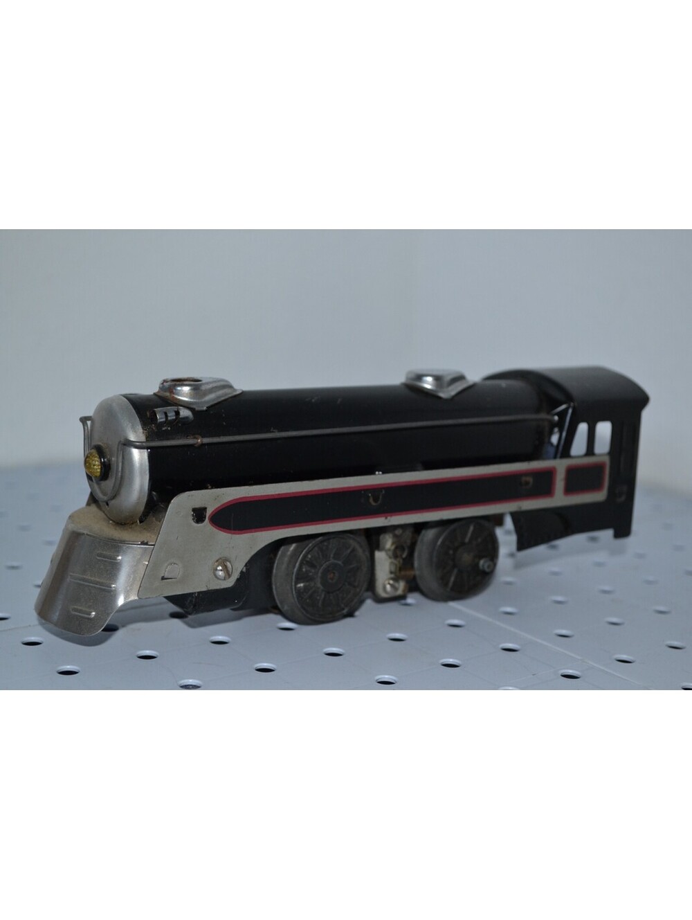Marx 3987 Vintage O Gauge Prewar Tinplate Black Steam Locomotive w/ Tender AS IS